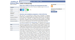 Desktop Screenshot of conflictofinterestblog.com