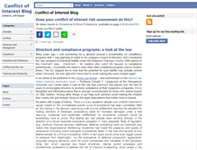 Tablet Screenshot of conflictofinterestblog.com